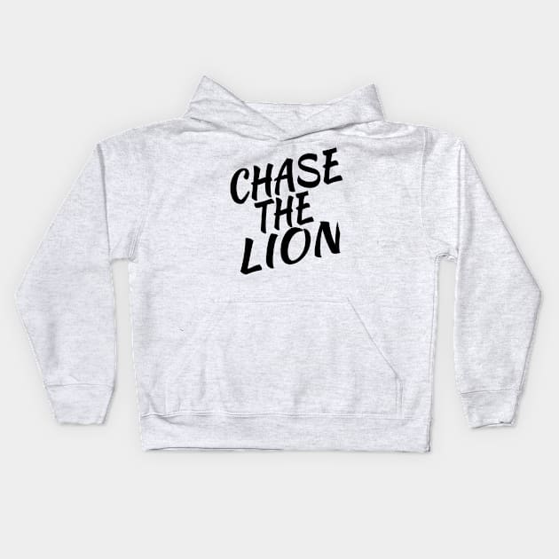 chase the lion football gift idea Kids Hoodie by soufyane